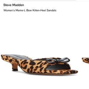 Steve Madden Leopard Kitten heels